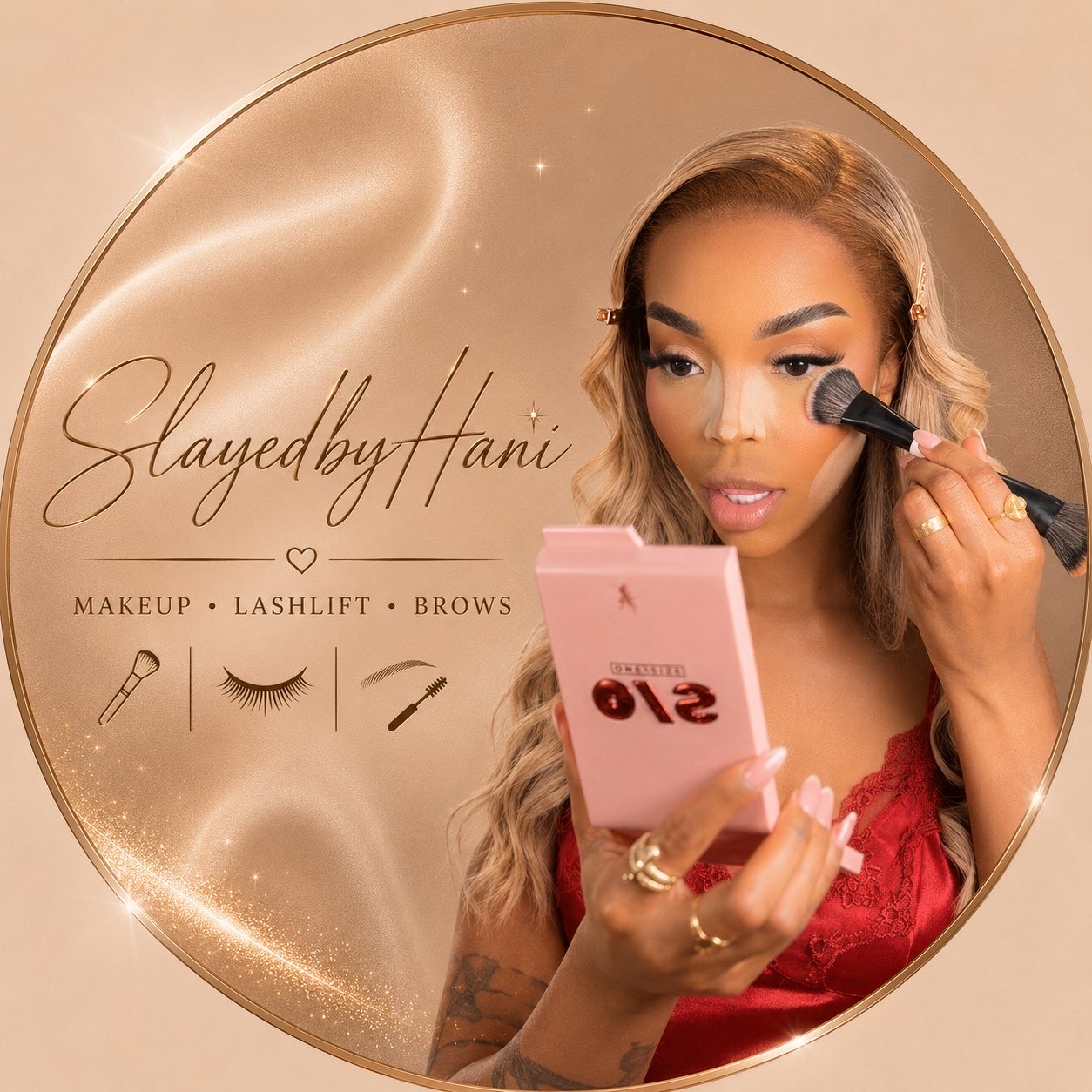 SlayedByHani, publisert bookingnettside for en makeupartist